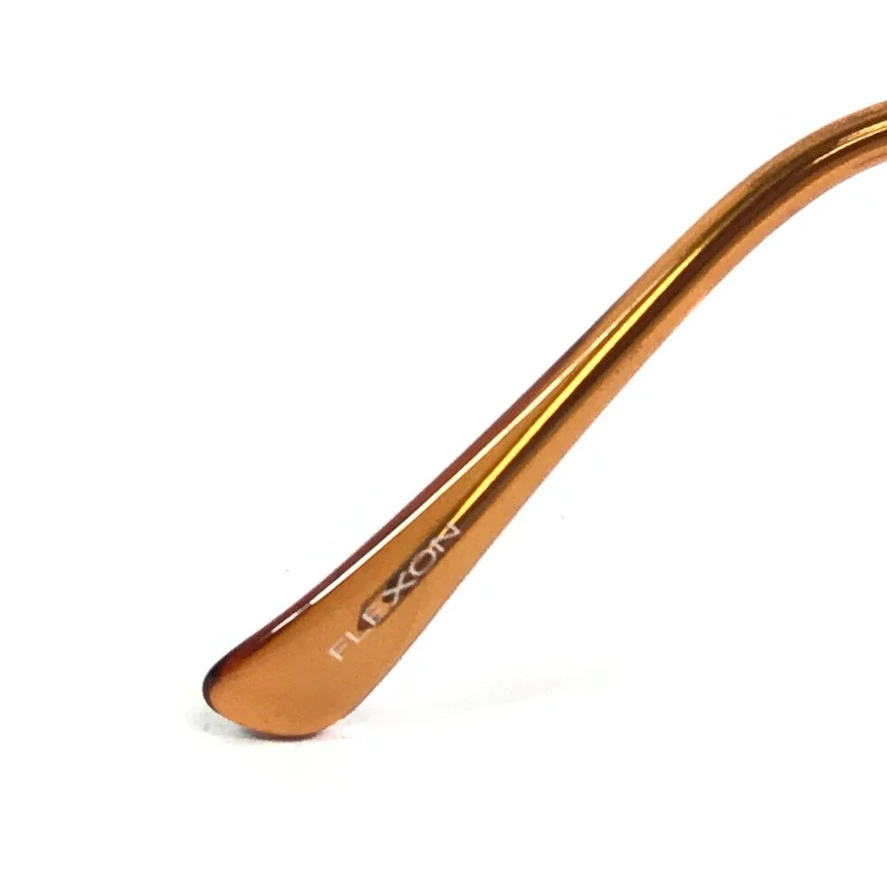 Autoflex by Flexon Eyeglasses Frames 10 NATURAL Silver Wire Rim 55-16-140